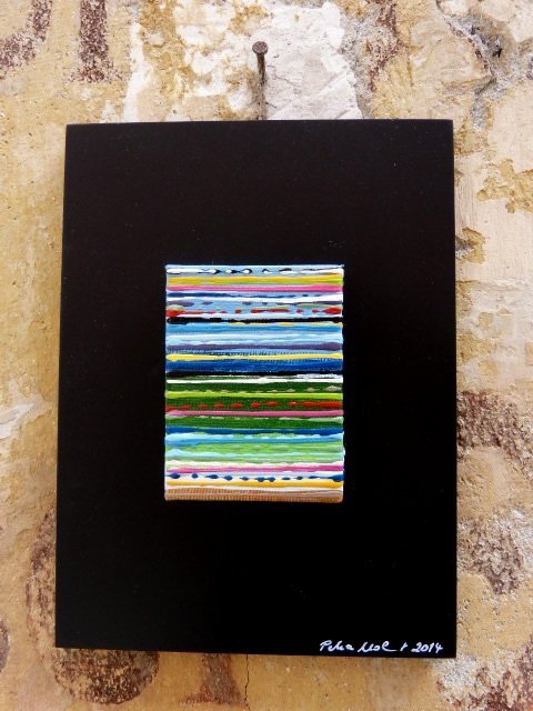 coloured lines 11 2014  8x6 Acryl-Lack auf LW